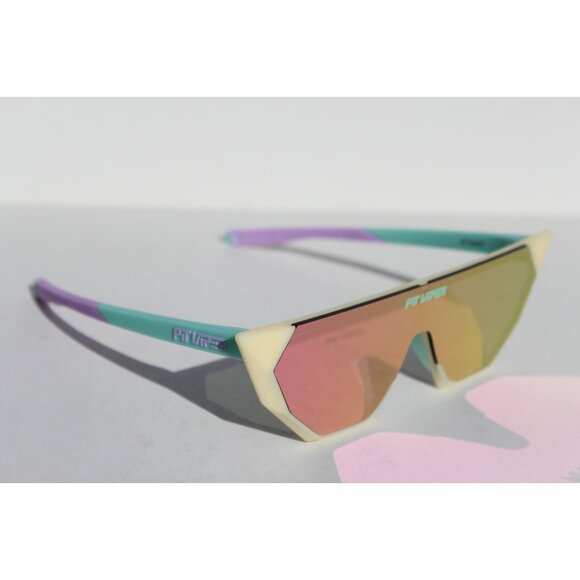 PIT VIPER The Passion Showroom Sunglasses Blue/White/Purple/Pink Revo NEW - Picture 4 of 11